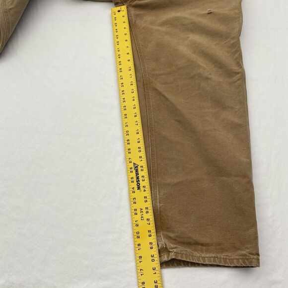 Carhartt Brown Carpenter Pants 40x32 Loose Original Fit Workwear B11 BRN - Picture 11 of 11